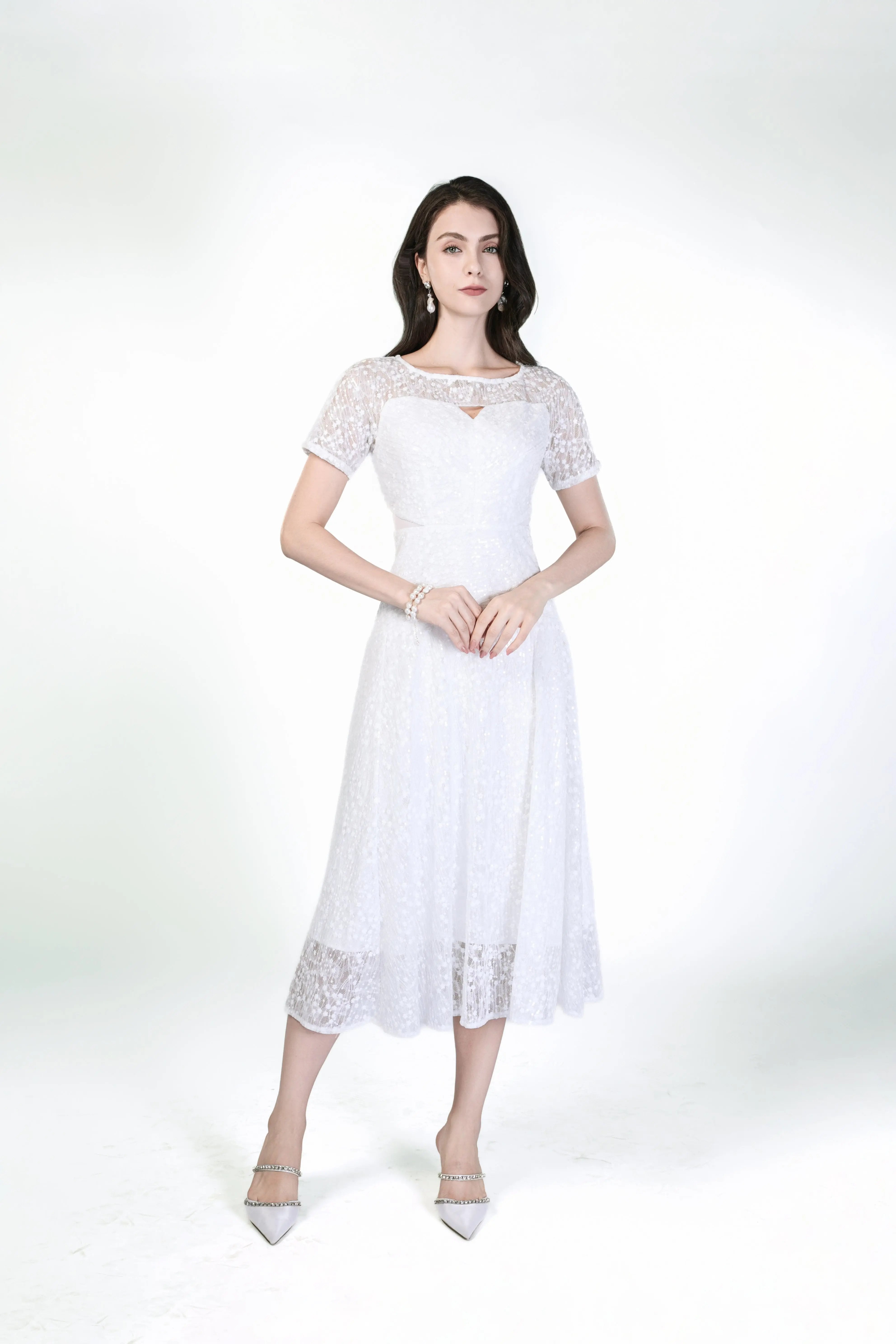 Intricate Lace Detail Dress ULA